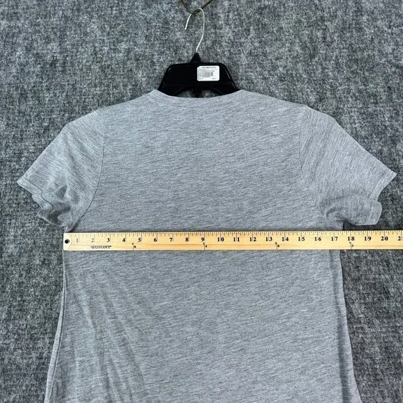 Disney Minnie Mouse Graphic Tee Shirt Gray Red Polka Dot Bow Sketch Art M Womens - Picture 5 of 8